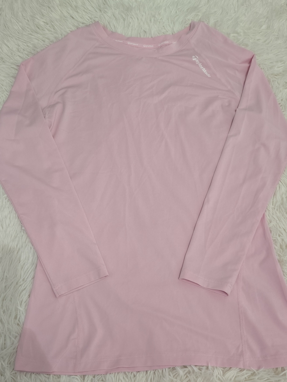 TaylorMade Light Pink Long Sleeve Performance Golf Tee Size XL